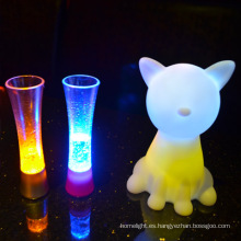 Mesita de noche animal forma lámpara con luz led USB led luz nocturna de lámparas para niños